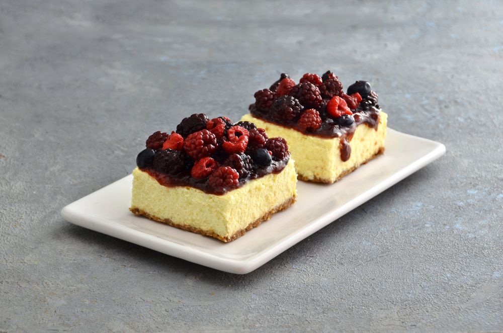 Cheesecake con frutos rojos x 1