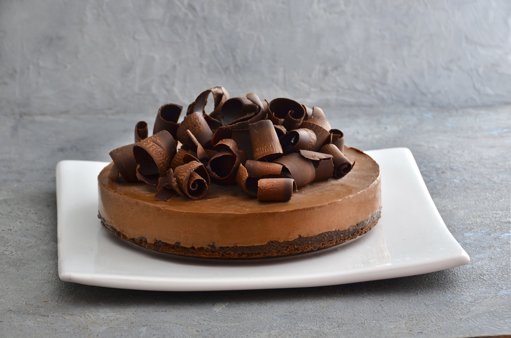 Torta mousse de chocolate amargo