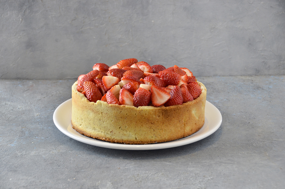 Sable de almendras con frutillas