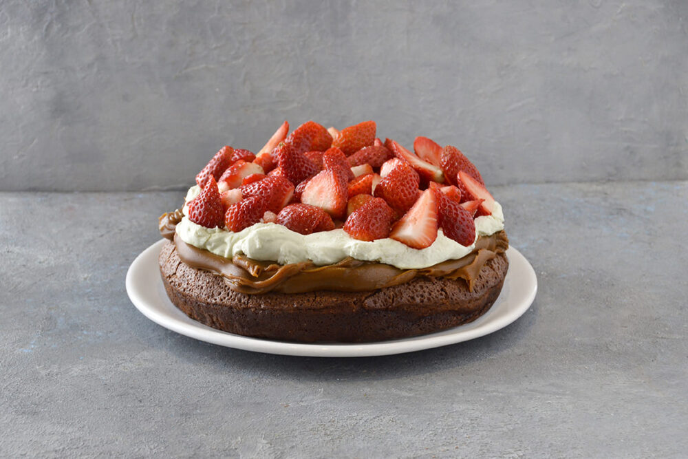 Marquise de Chocolate Con Frutillas