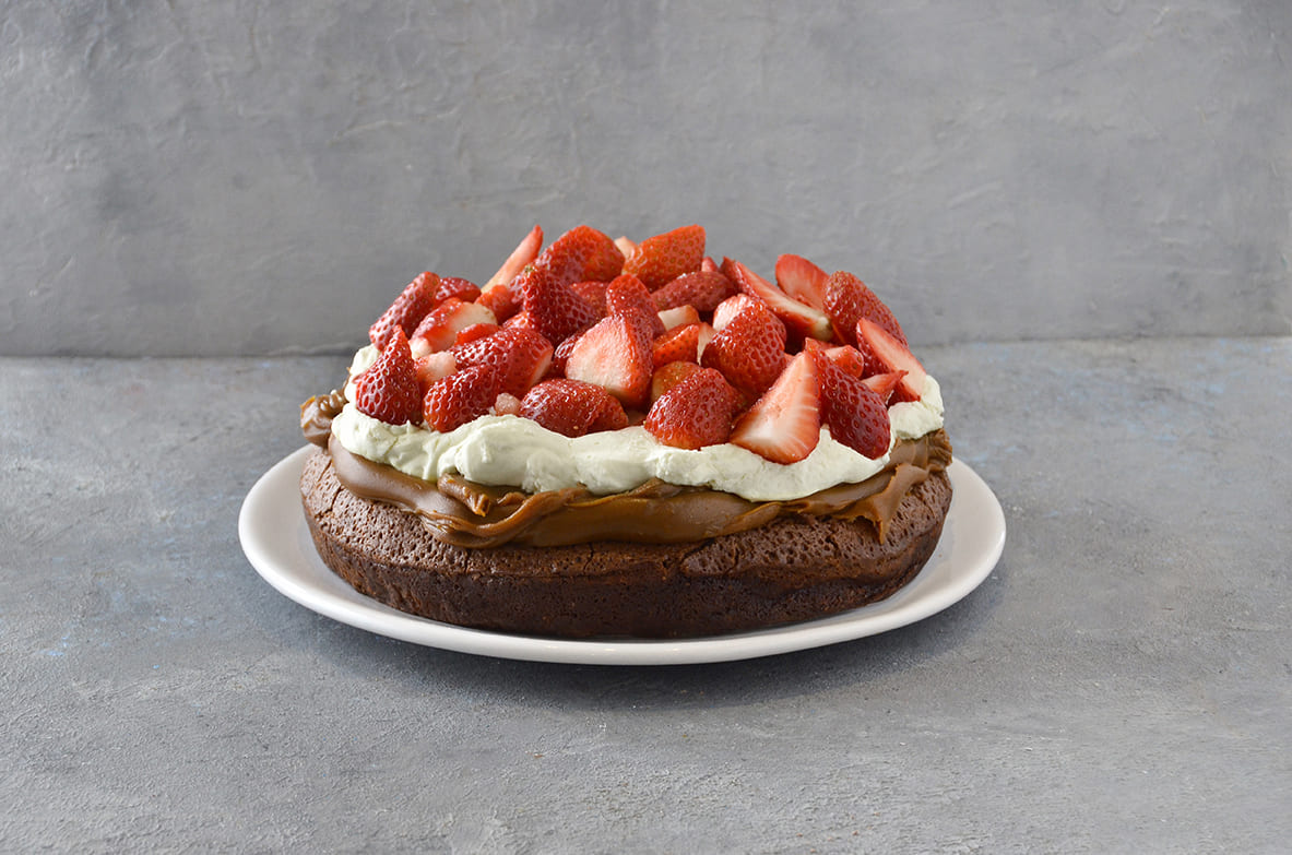 Marquise de Chocolate Con Frutillas